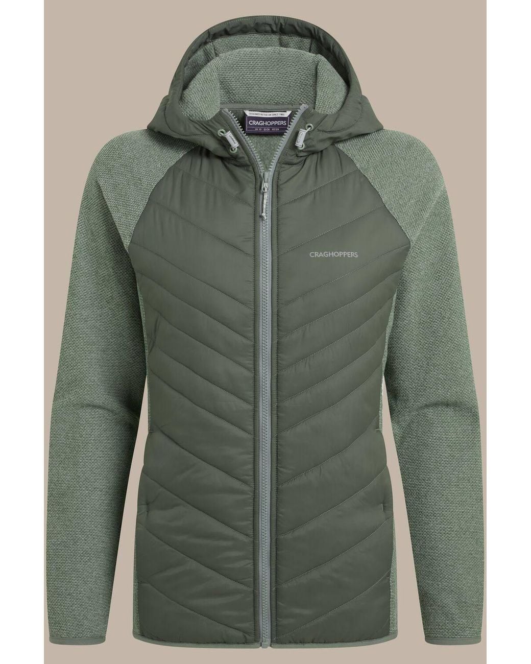 Craghoppers Green Zayas Hooded Water-Repellent Jacket