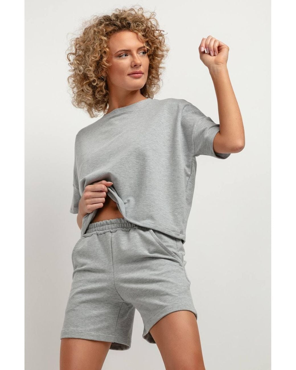 Love Lace Gray High Waisted Short Shorts With Pockets