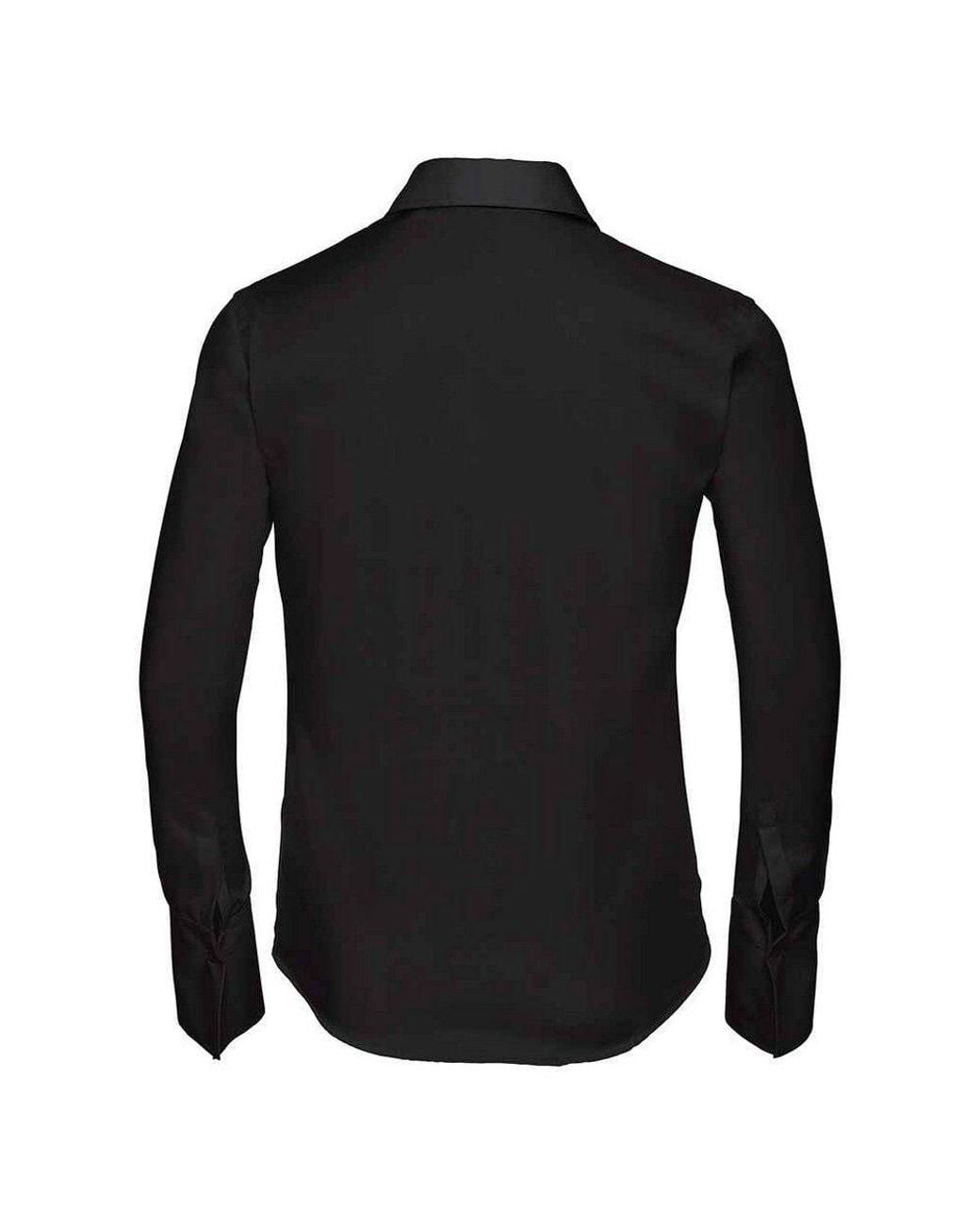 Russell Collection Black Ultimate Non-Iron Long-Sleeved Shirt