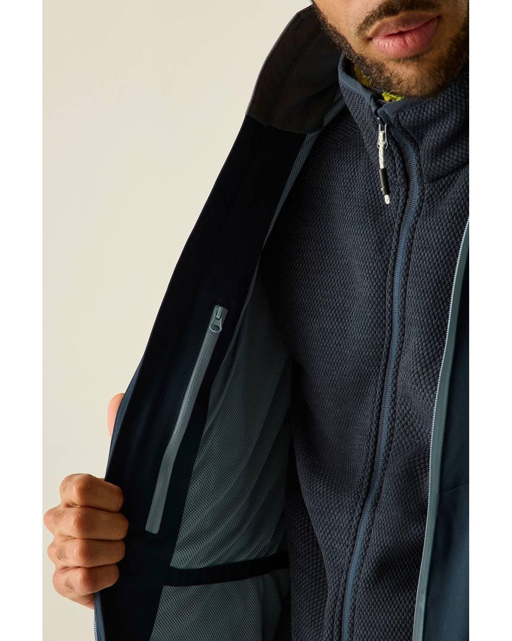 Regatta Blue Birchdale Waterproof Shell Jacket for men