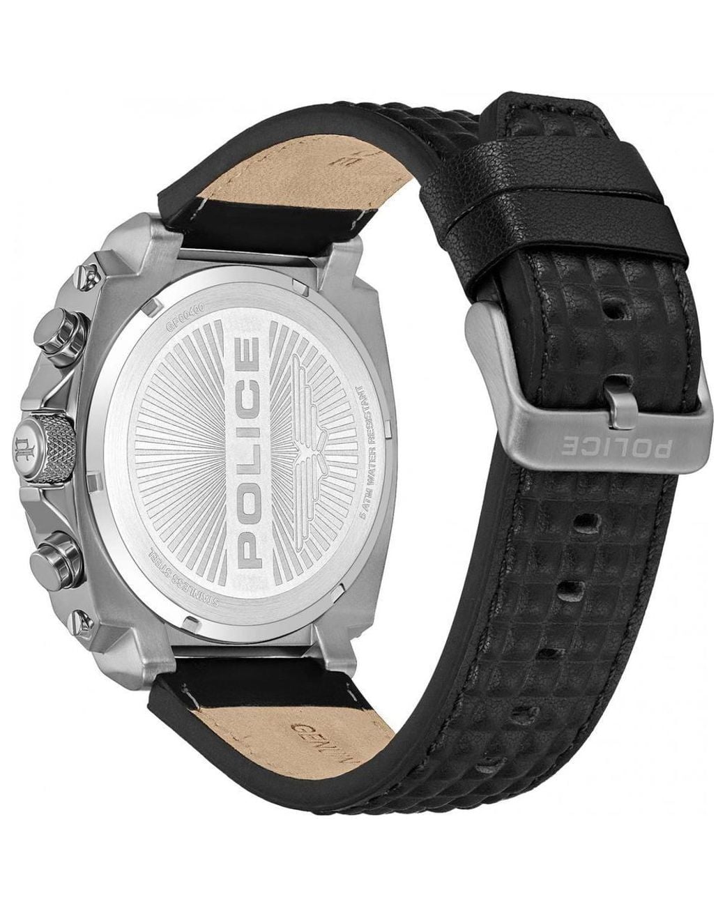 Police Black Pewgf0040002 Norwood 52Mm Quartz Watch for men