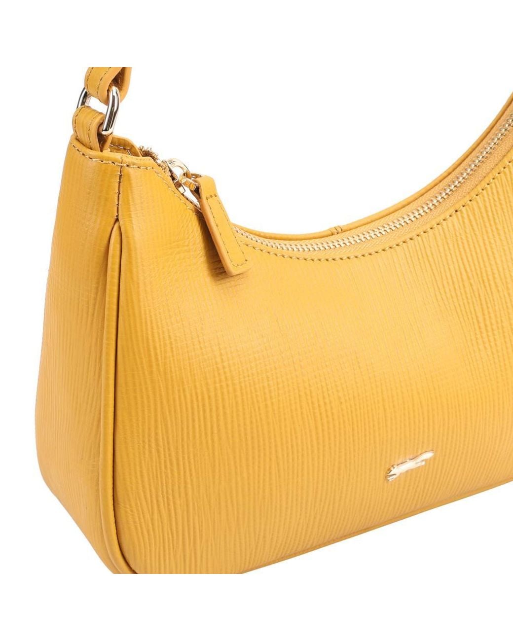 Paul Costelloe Yellow Delphine Leather Shoulder Bag