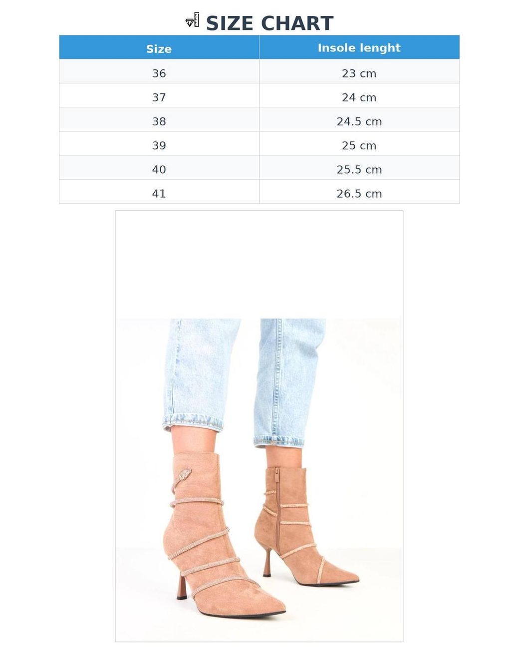 Love Lace Blue Elegant Suede Ankle Boots With Zircon Strap Shine Stiletto Heel