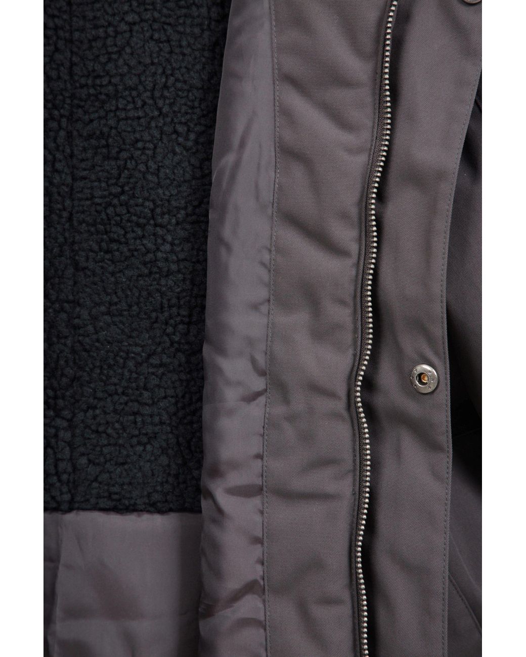 Mountain Warehouse Gray 'Coastline' Breathable Fleece Lined Waterproof Hooded Borg Jacket for men