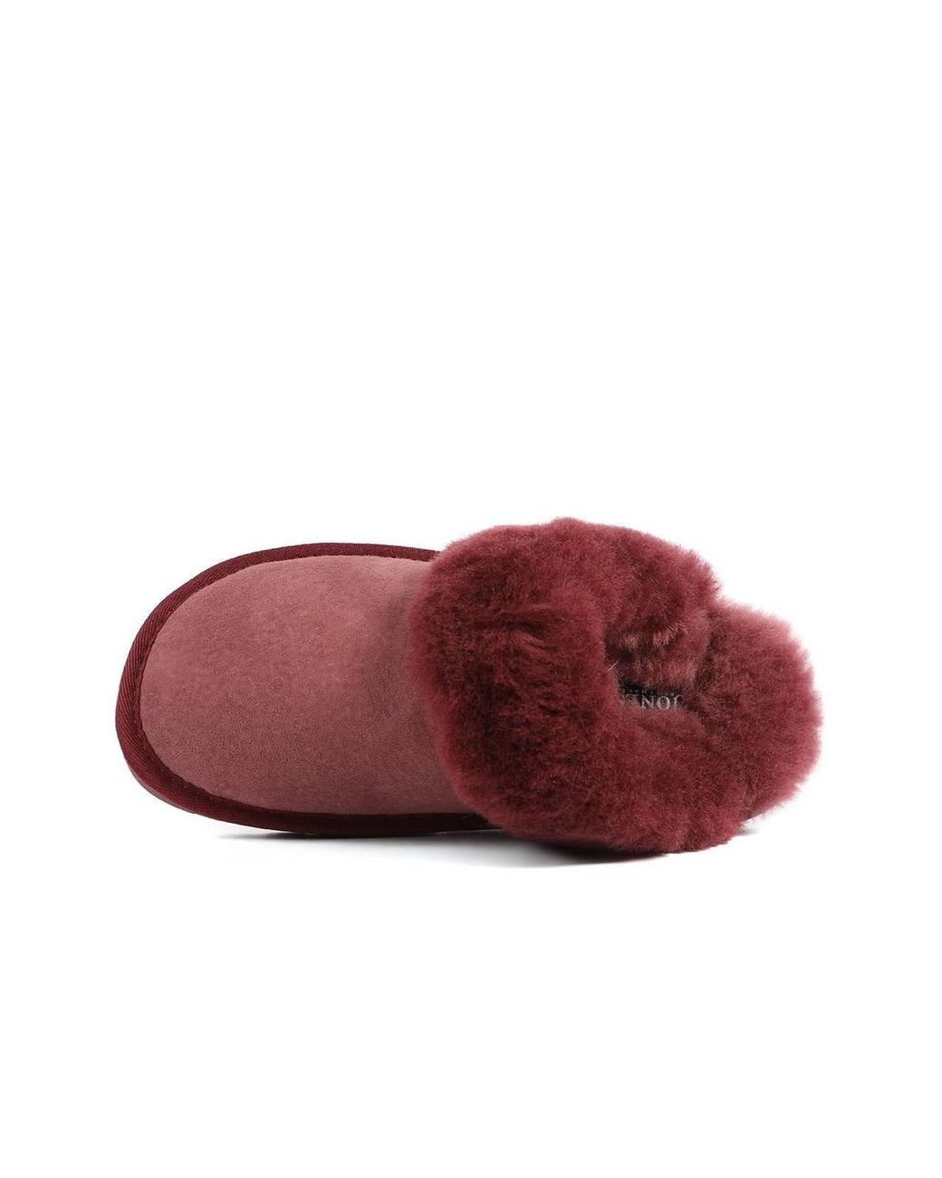 Jones Bootmaker Red Bella-Rose Sheepskin Mule Slippers