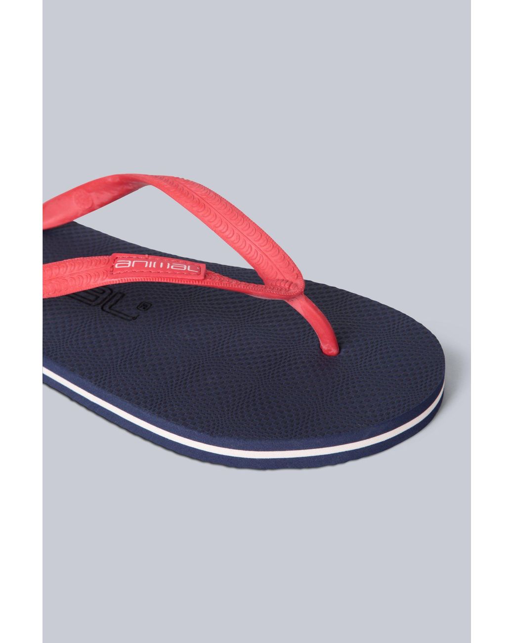 Animal Gray 'Oceana' Soft Lightweight Striped Beach Pool Slip On Flip Flops