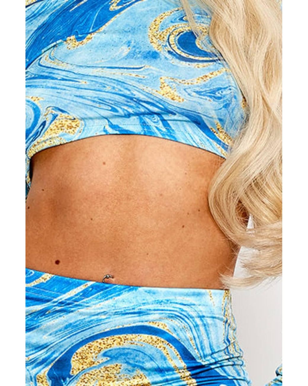 Stylewise Blue Watercolour Print Slinky