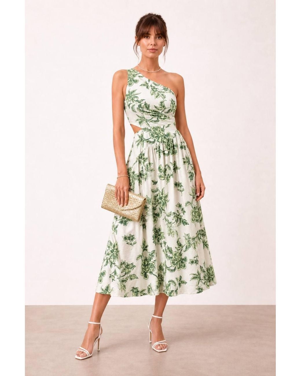 Style Cheat White Jasmine Print Dress
