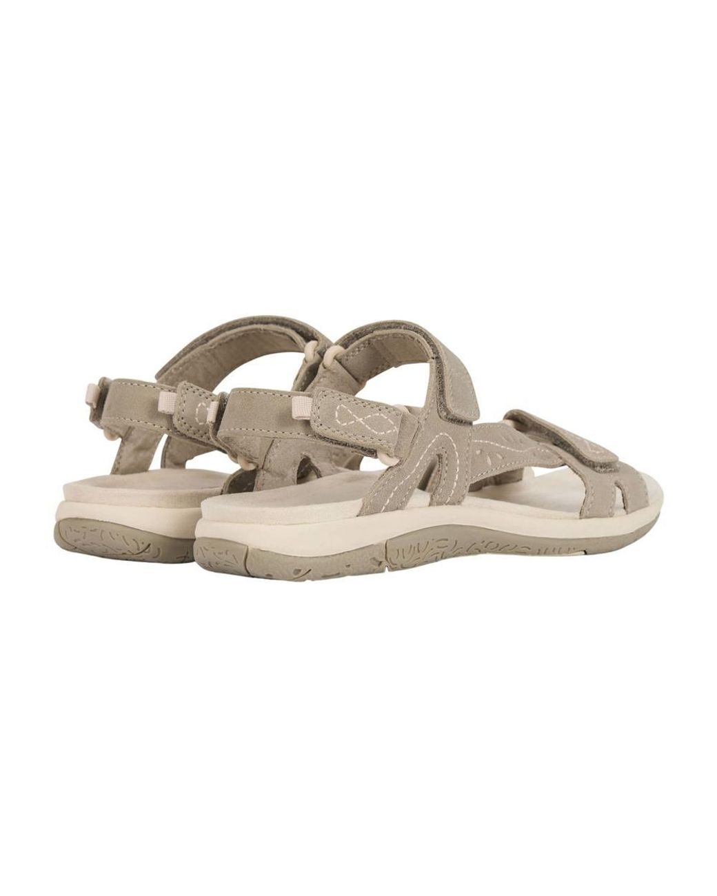 Trespass Gray Naia Suede Cushioned Sandals