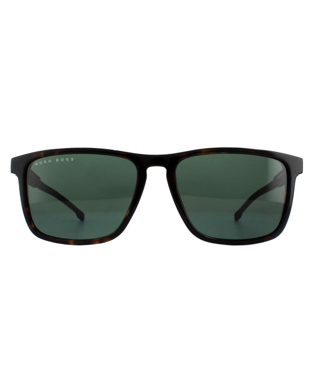 Boss Green Square Dark Havana Sunglasses for men