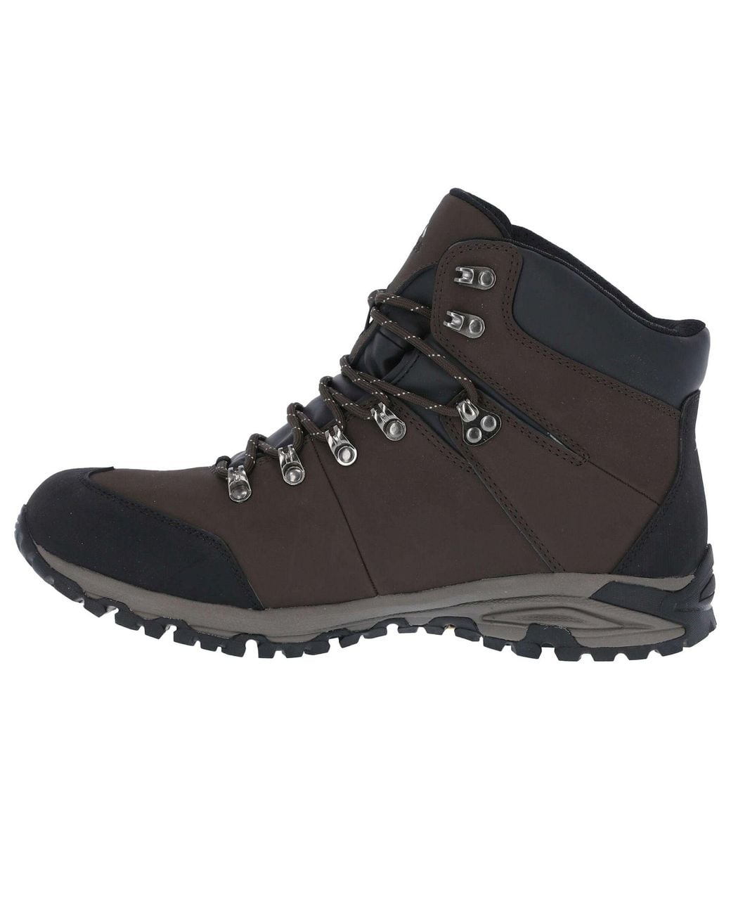 Trespass Black Gerrard Mid Cut Hiking Boots for men