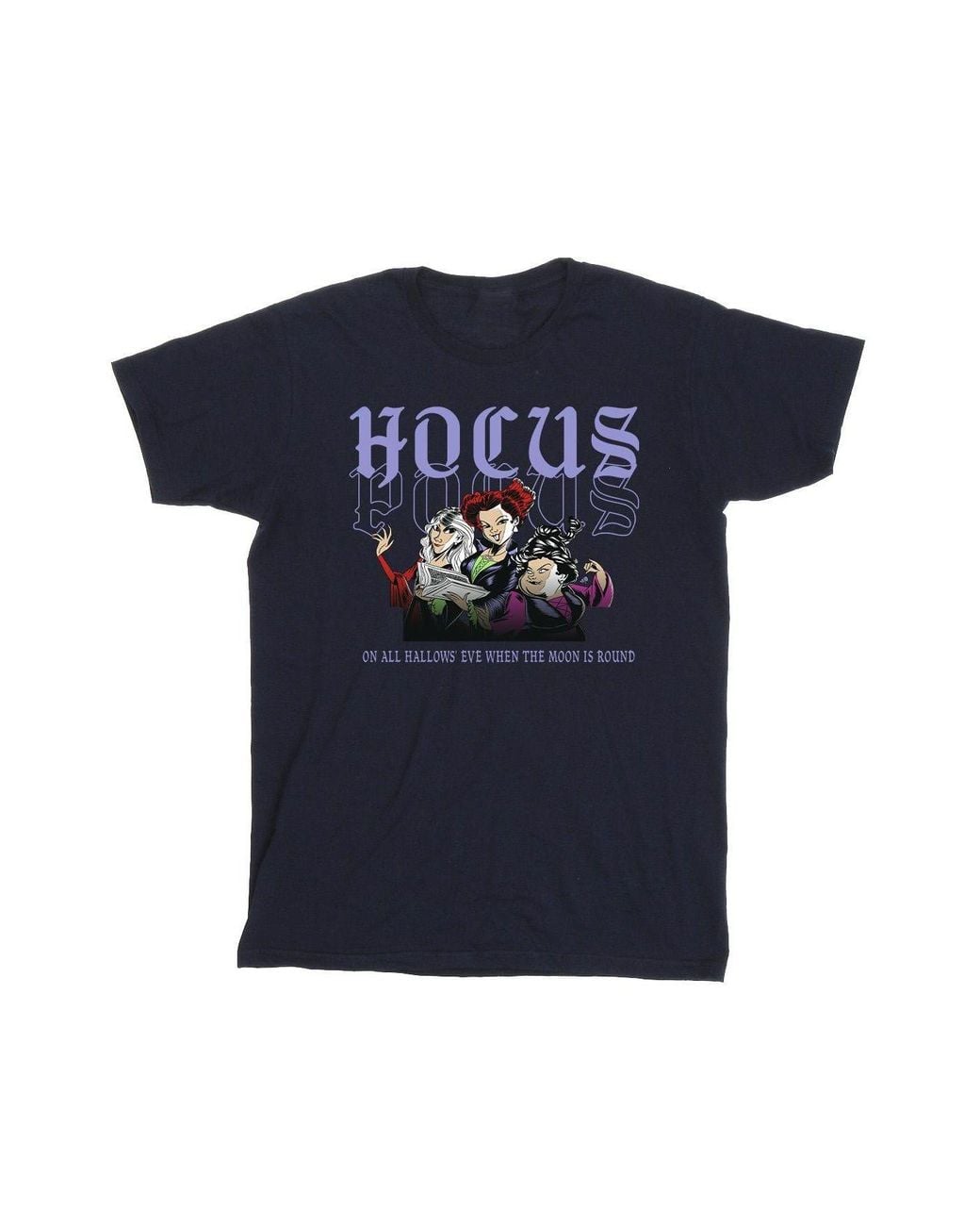 Disney Blue Hocus Pocus Hallows Eve T-Shirt for men