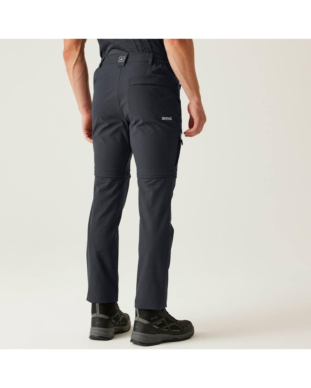 Regatta Black Highton Zip Off-Trousers for men