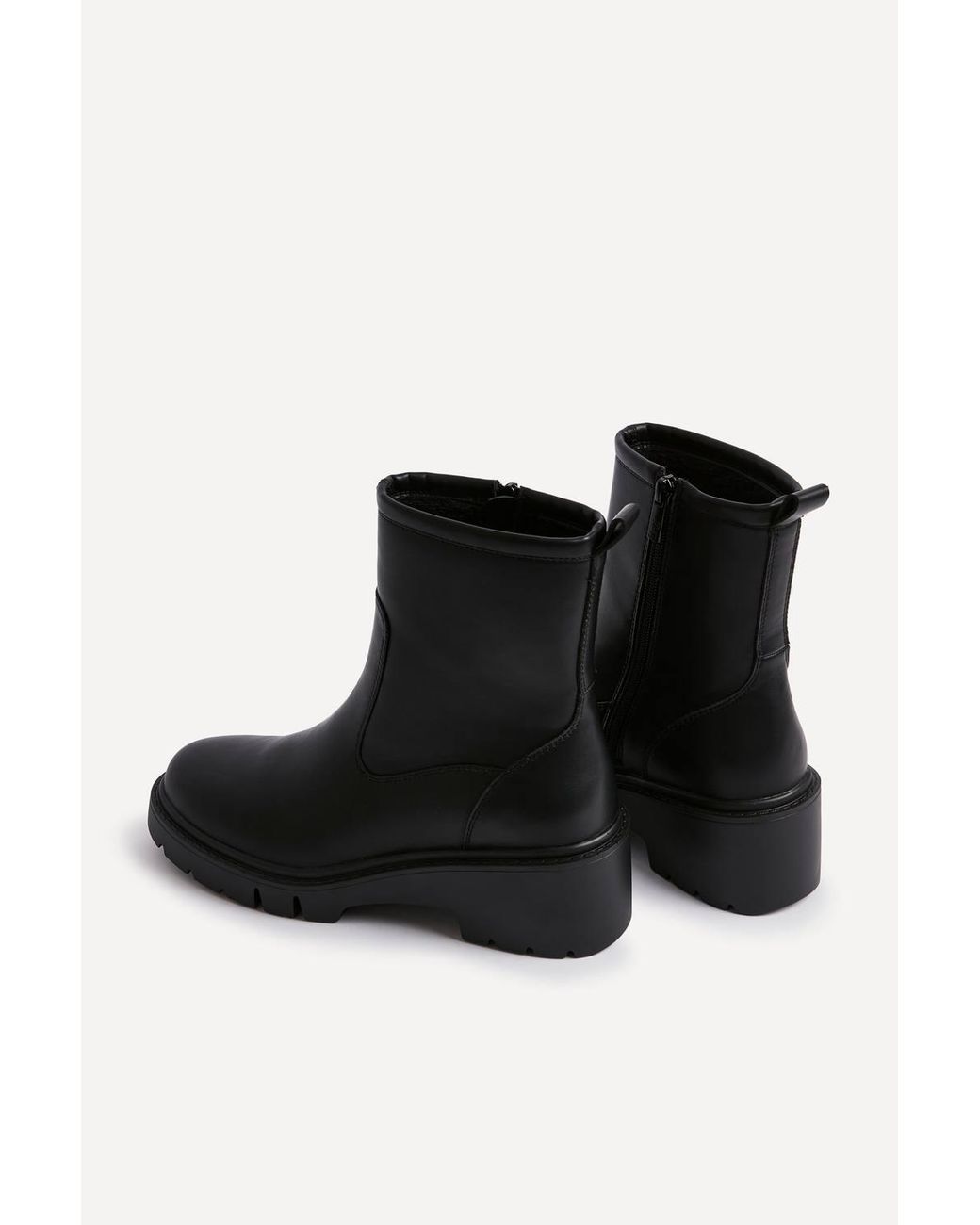 Linzi Black Limited Faux Leather Ankle Boot