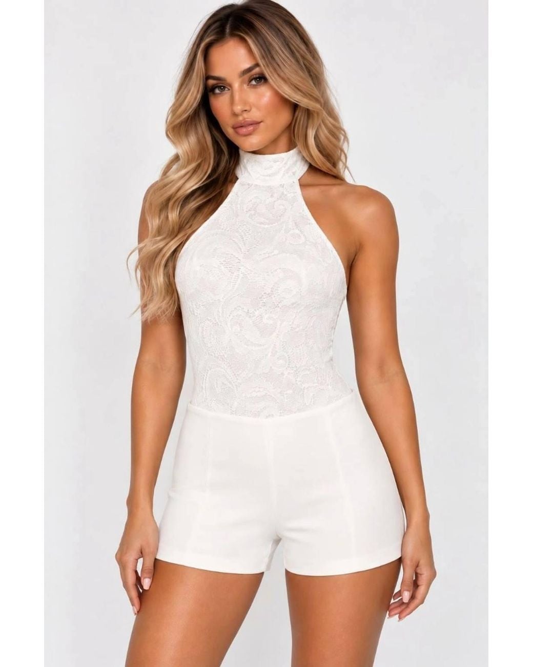 Stylewise White Floral Lace