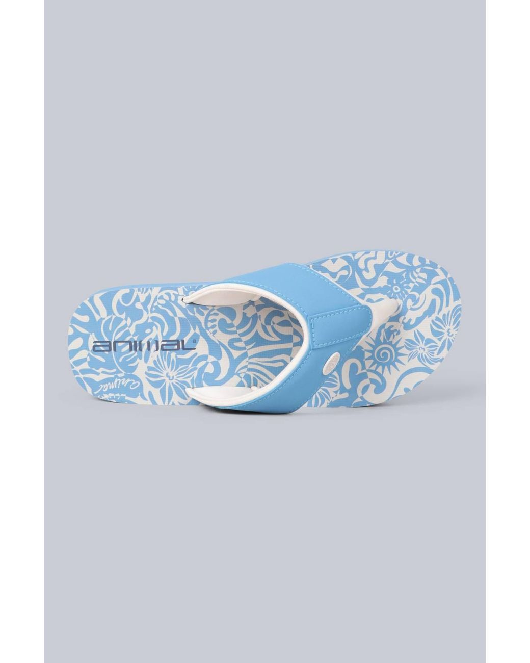 Animal Blue Swish All Over Printed Flip Flop