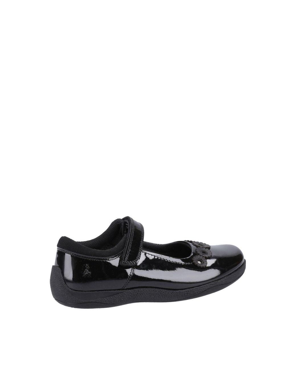 Hush Puppies Black Christina Patent Senior Shoe