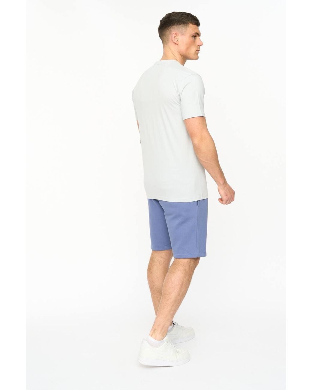 Crosshatch White Kensby Crew Neck Cotton T-Shirt With High Build Graphics for men
