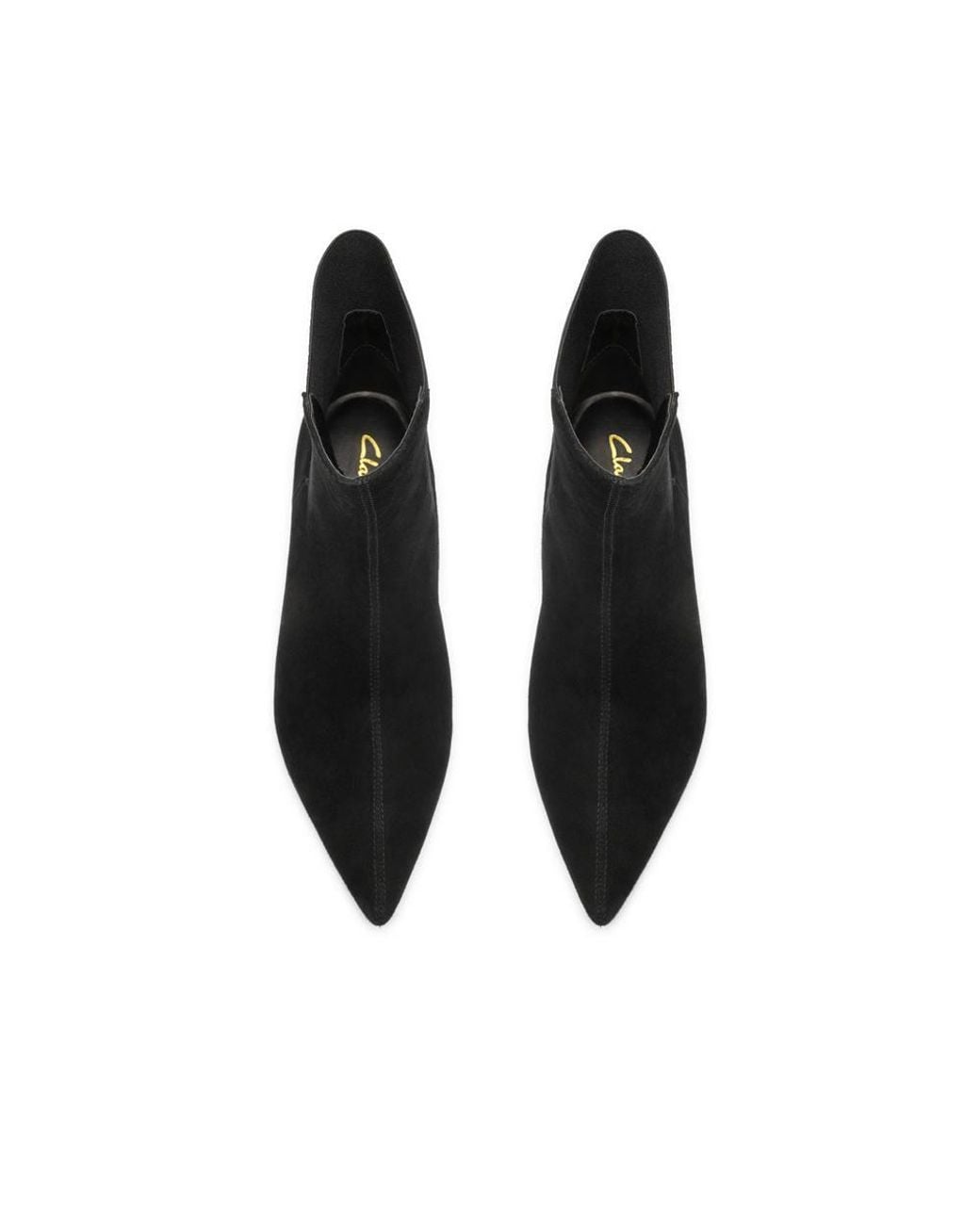 Clarks Black Pisa Top Suede Ankle Boots