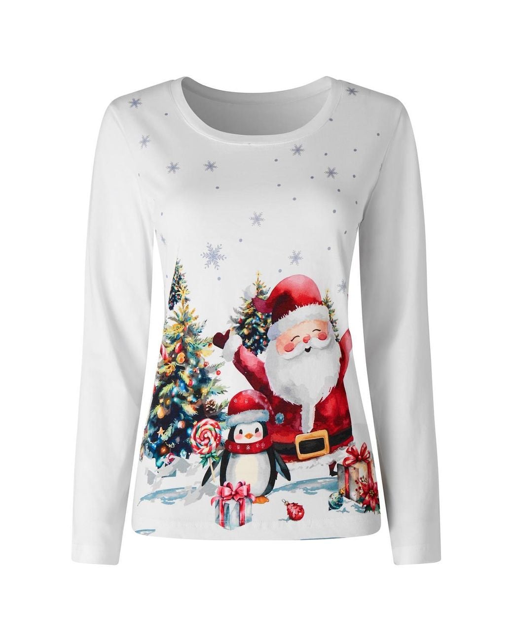 Joe Browns Blue Jolly Santa Jersey Pyjama Set