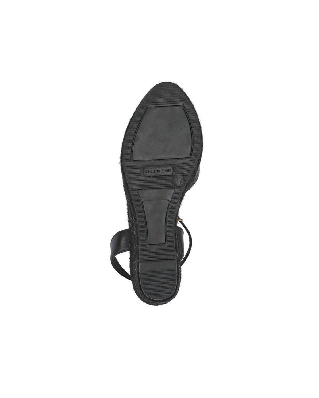 Jones Bootmaker Black Marchesa Leather Wedge-Heeled Sandals