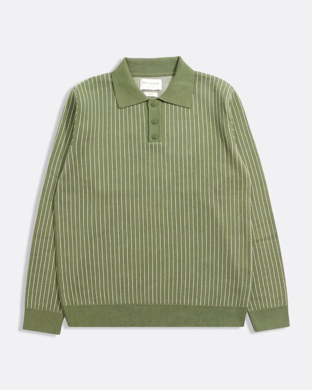 Far Afield Green Benny Knit Polo for men