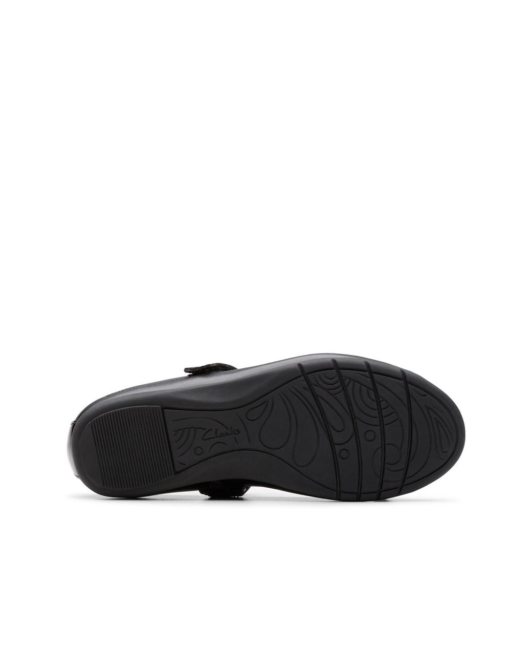 Clarks Black Dance Beam Kid Mary Jane, Riptape, School Shoes