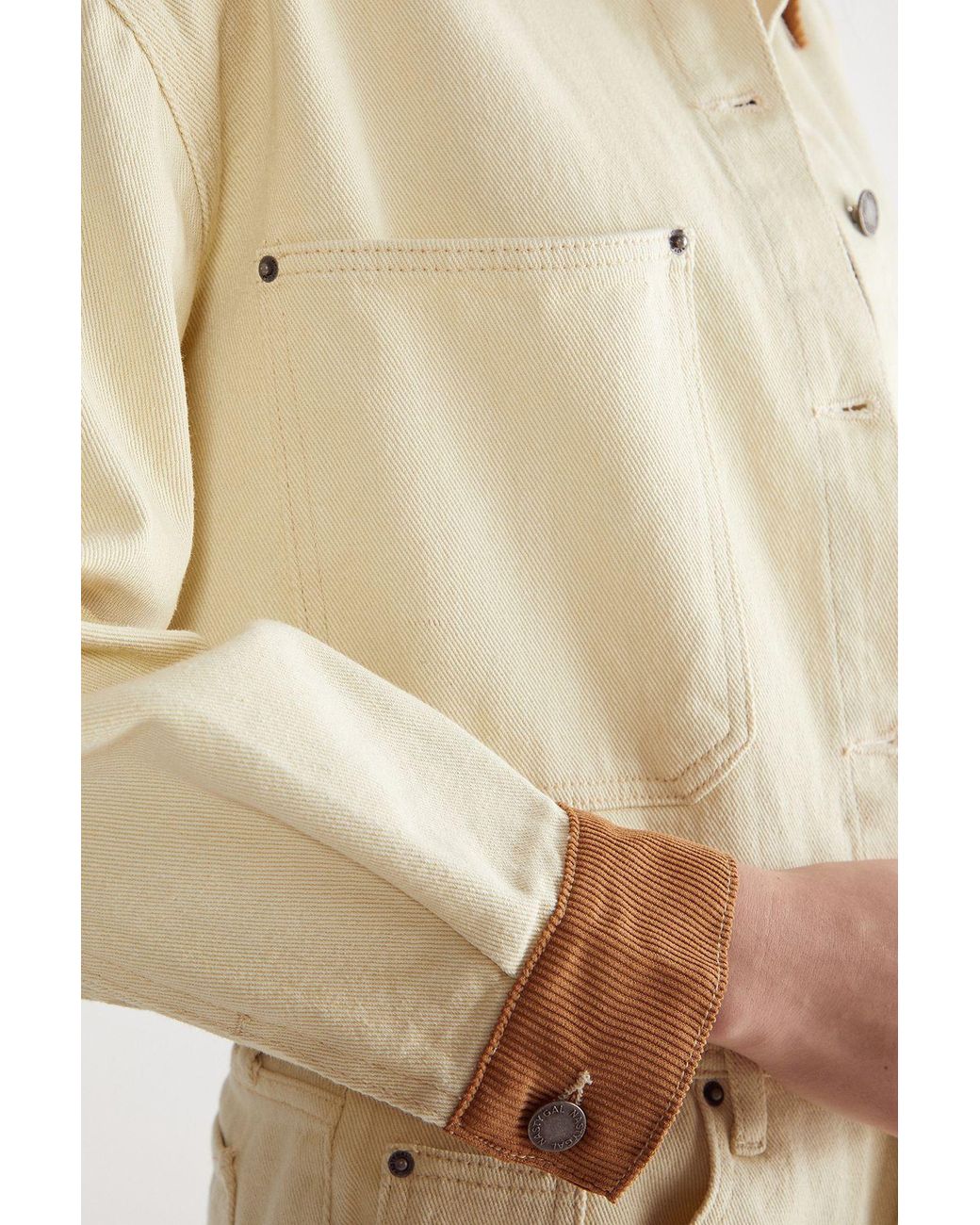 Nasty Gal Natural Denim Trucker Jacket
