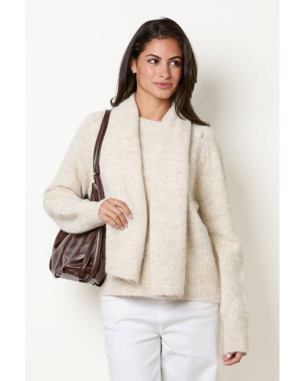 Blue Vanilla Natural Long Sleeve Round Neck Jumper