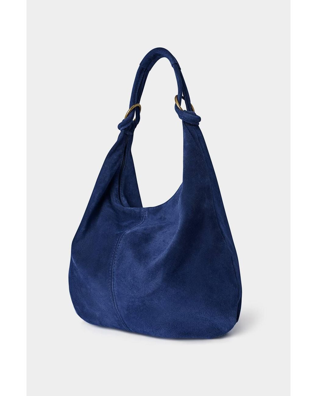 Joe Browns Blue Slouch Shoulder Strap Suede Bag