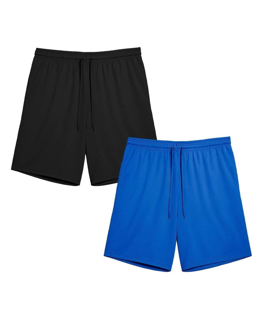 Keanu Blue Mesh Shorts Pack Of 2 for men