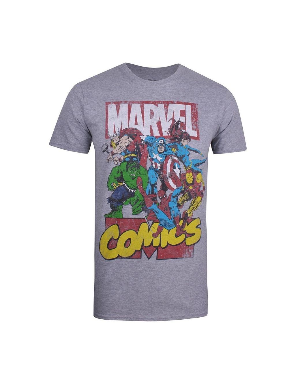 Marvel White Call Out Cotton T-Shirt for men