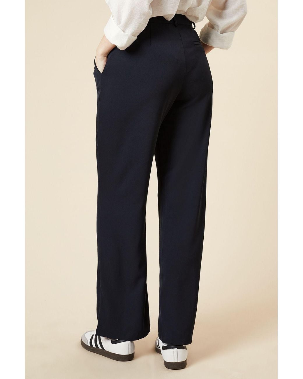 Dorothy Perkins Blue Straight Leg Trouser