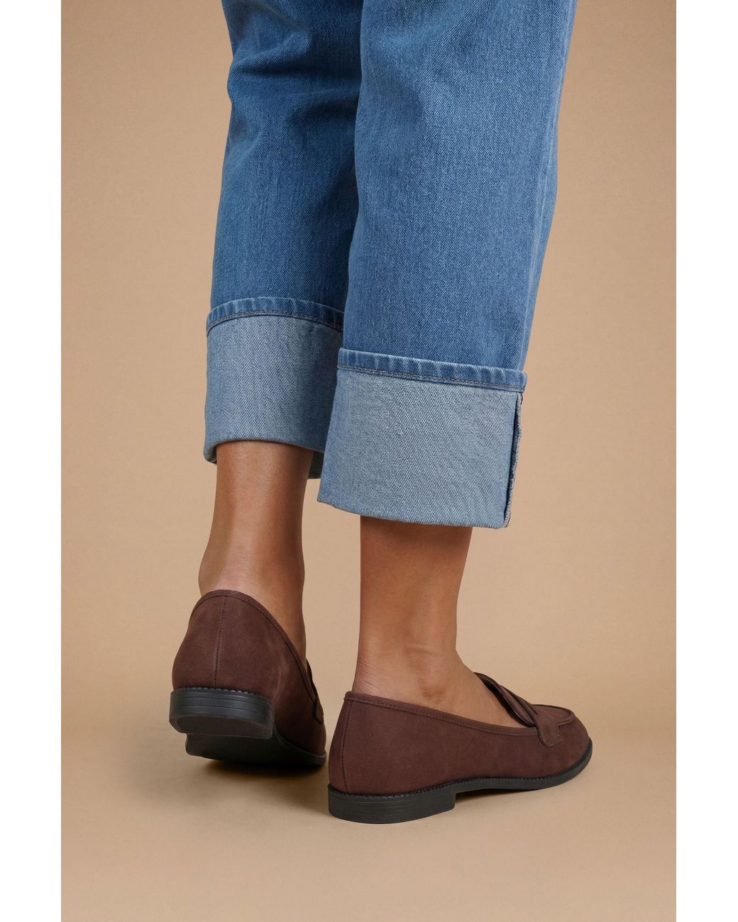 Dorothy Perkins Blue Lara Penny Loafers