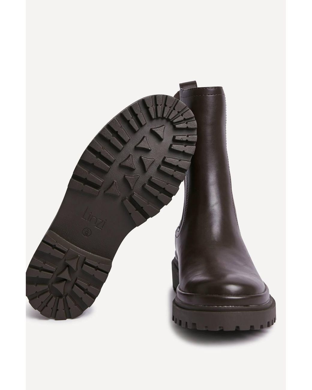 Linzi Black Command Chunky Chelsea Boots