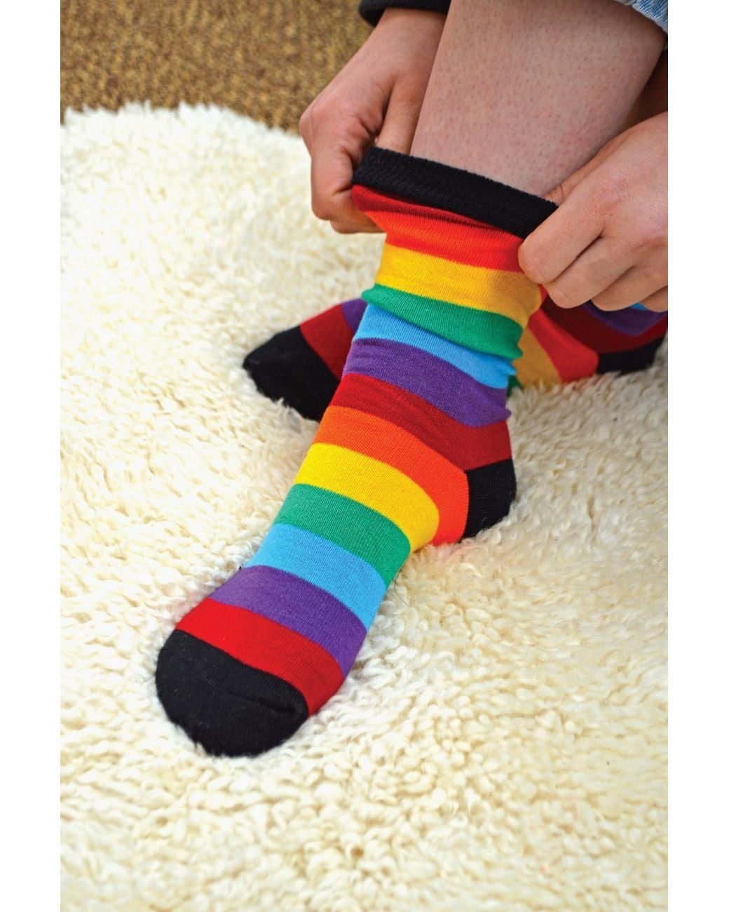 Sock Snob Multicolor 3 Pack & Striped Design Casual Cotton Socks
