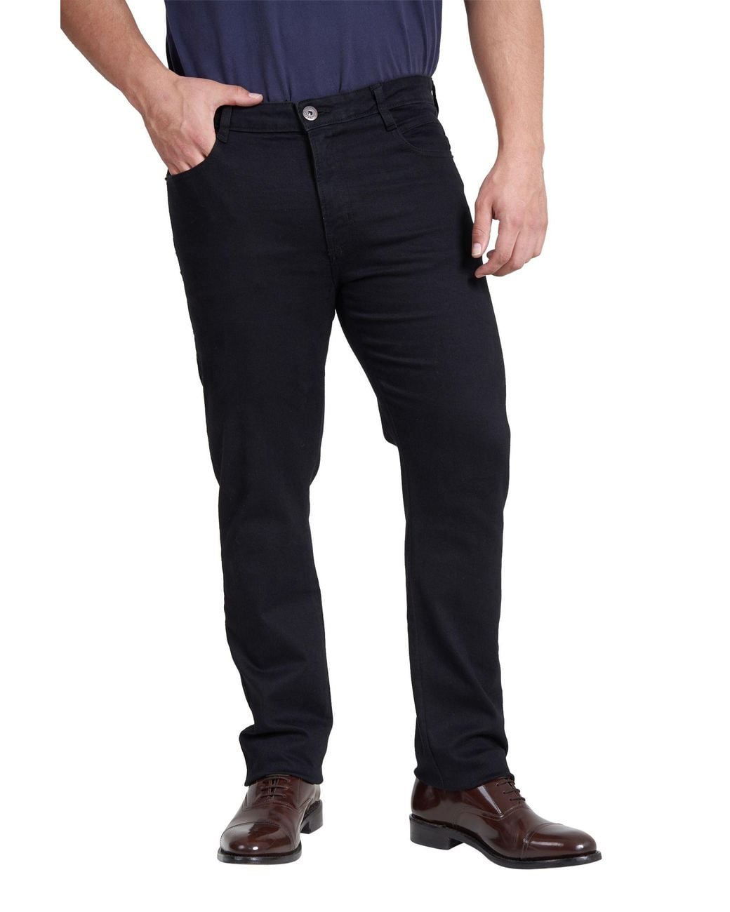 Smart Living Black Slim Fit Denim Jeans for men