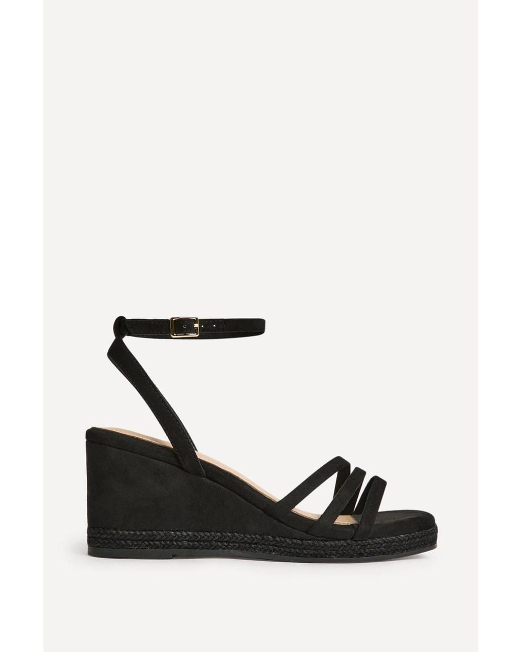 Linzi Black Noma Strappy Wedge Sandal