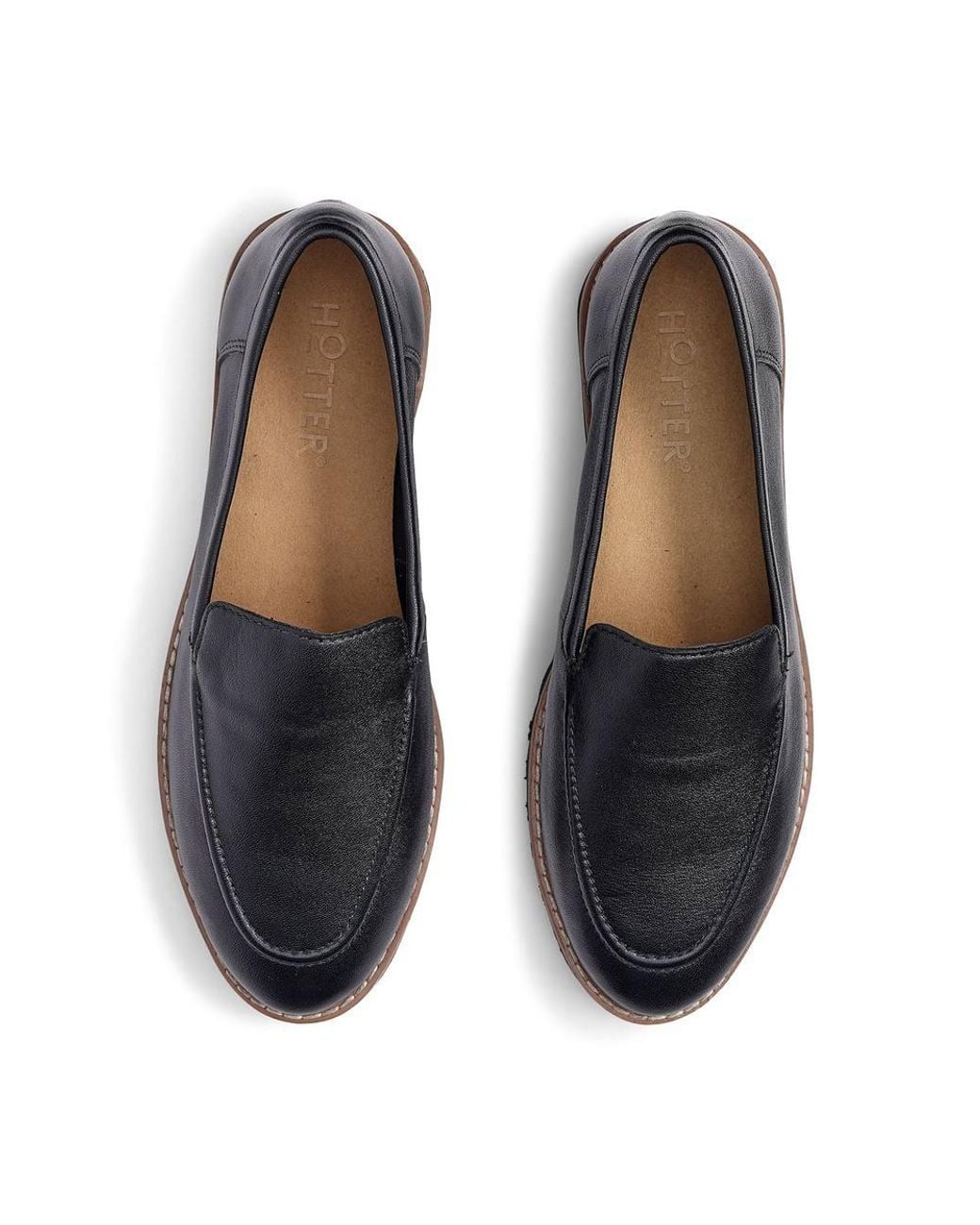 Hotter Black 'Juniper' Loafers