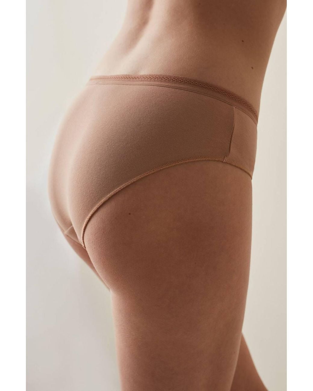 Penti Brown Easy Cotton Trim Hipster Briefs