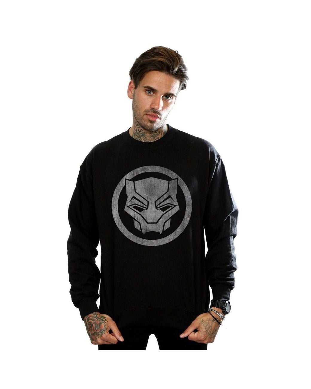 Marvel Black Panther Distressed Icon Sweatshirt for men