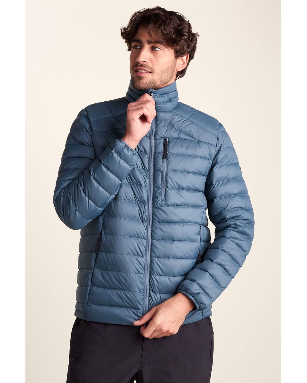 TOG24 Blue 'North' Rds Certified Down Jacket for men