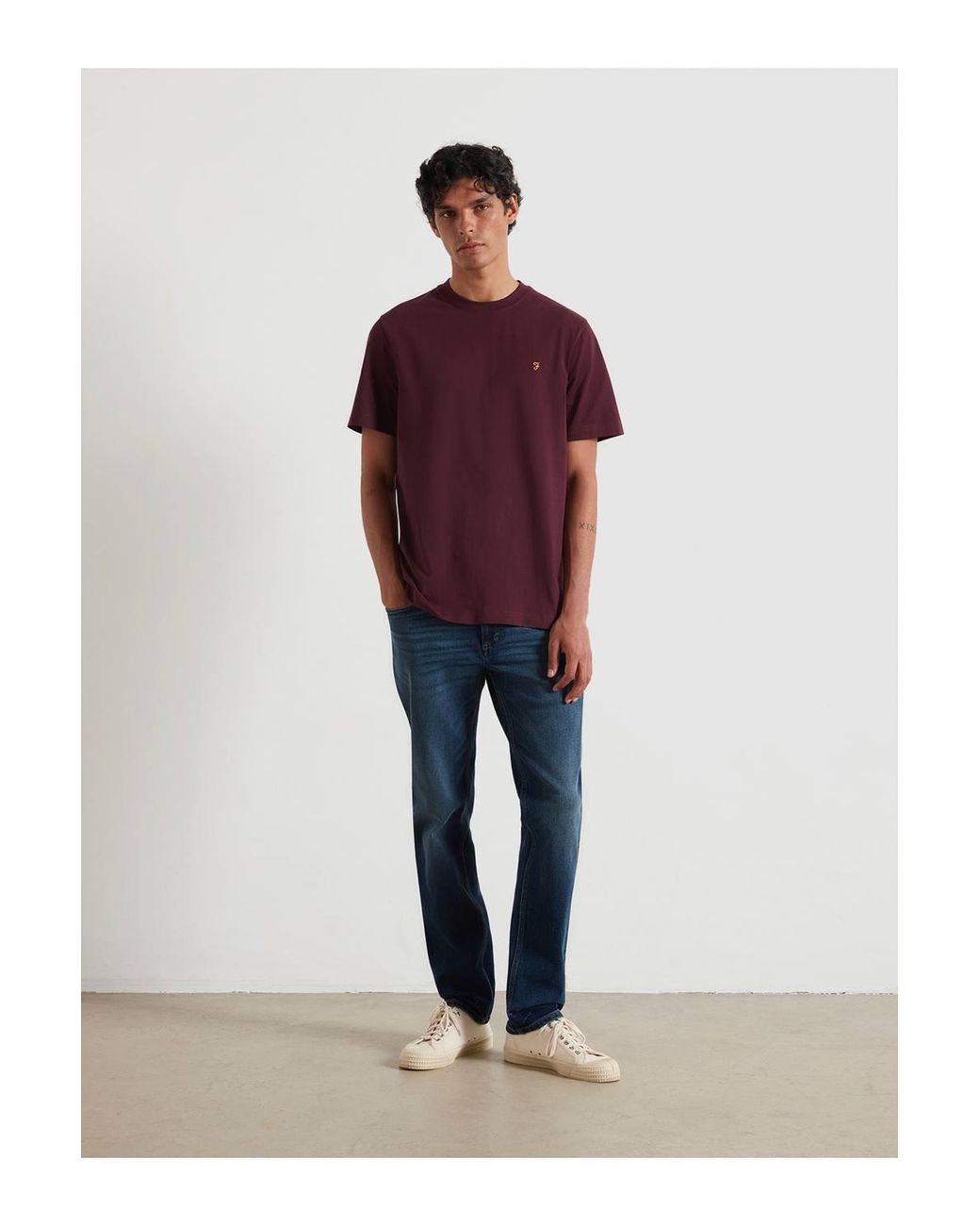 Farah Blue Elm Slim Fit Denim Jeans for men