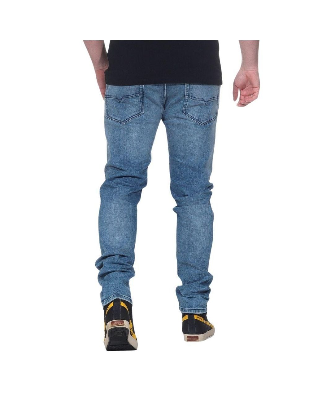 DIESEL Blue Tepphar-X Skinny Fit Plain Jeans for men
