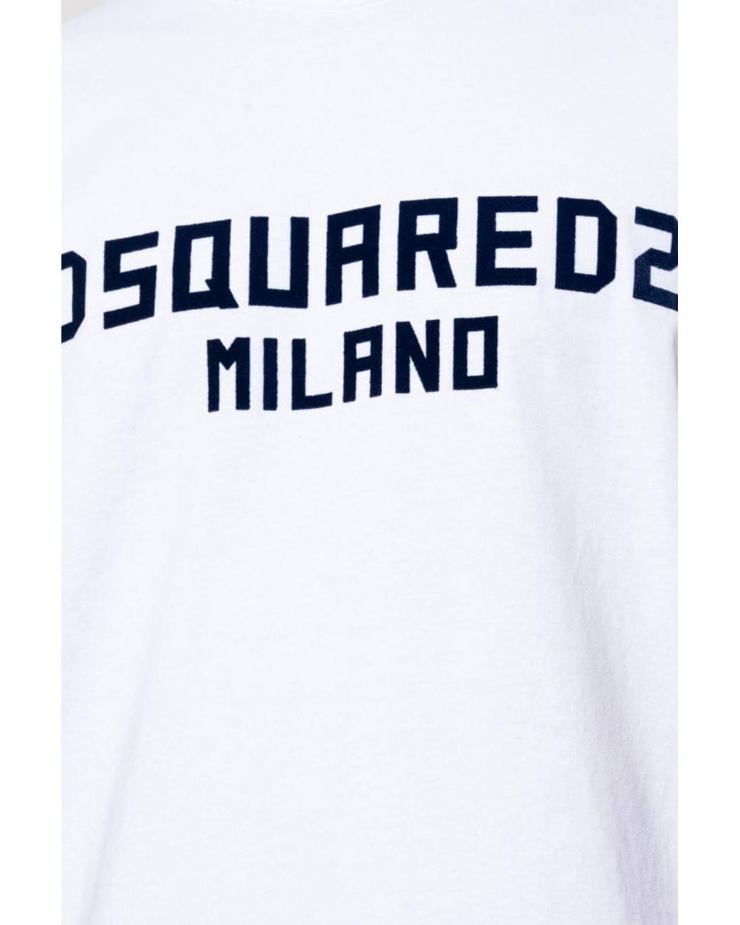 DSquared² White Milano Short Sleeve Round T-Shirt for men