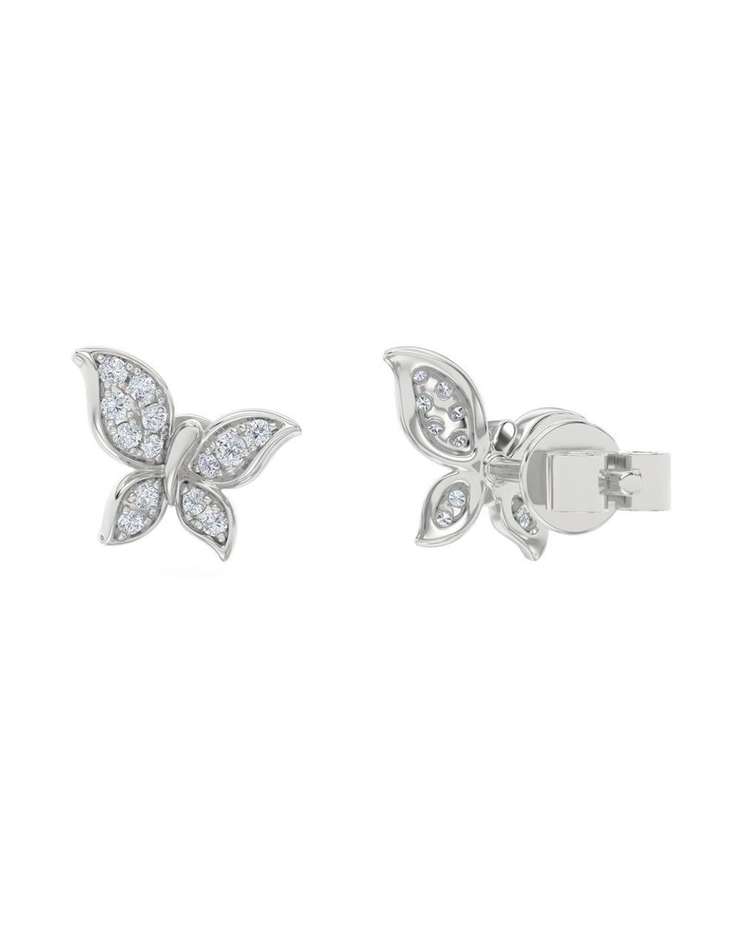 The Diamond Store Metallic Papillon 0.15Ct Lab Diamond Stud Earrings