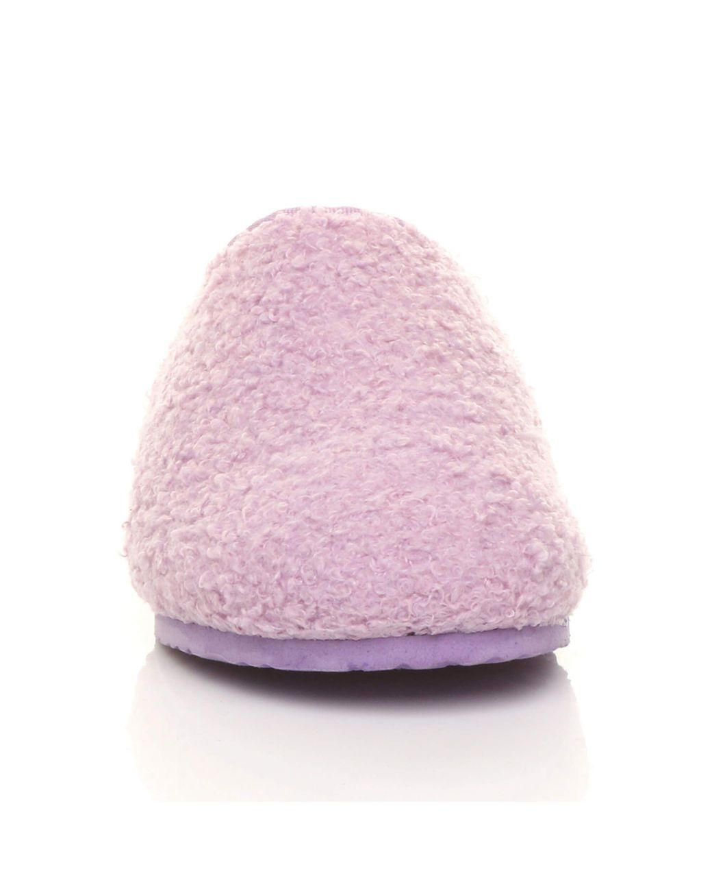 AJVANI Purple Flat Heel Footbed Mules Slippers