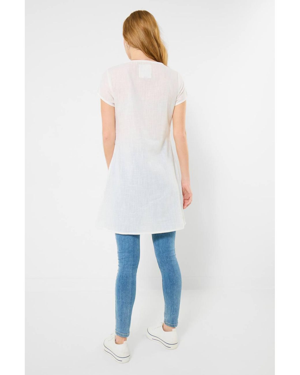 Joe Browns Blue Embroidered Floral Meadow Tunic