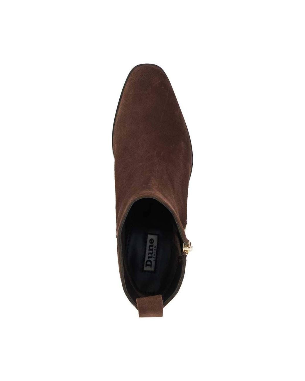 Dune Brown 'Paxy' Suede Ankle Boots