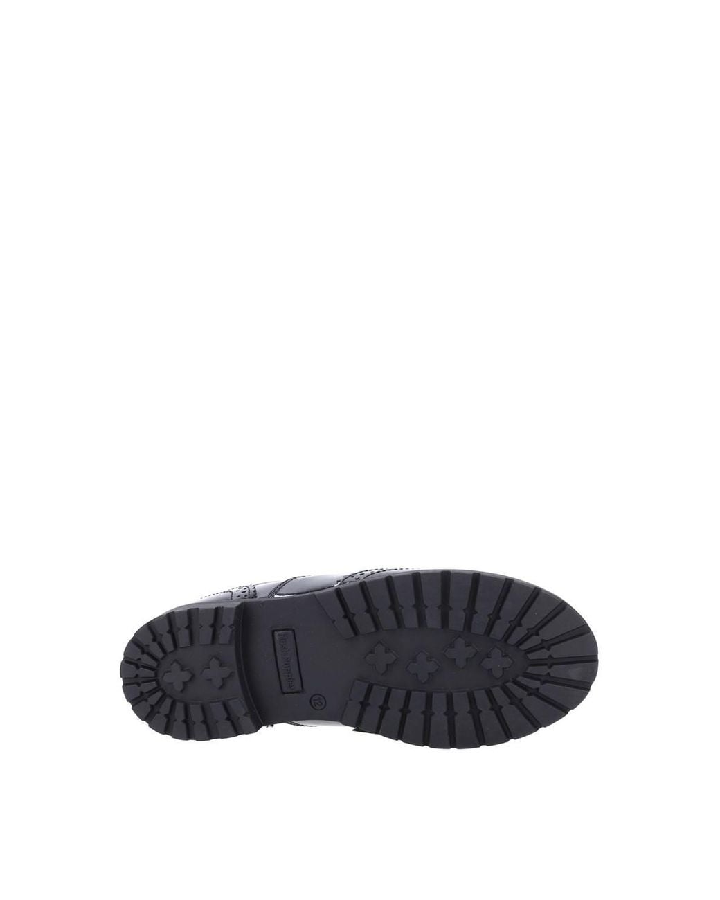 Hush Puppies Black 'Eadie Junior Patent' School Shoes
